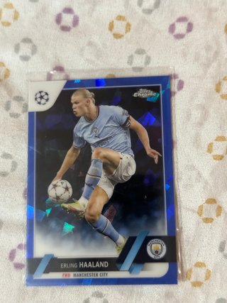 Erling Haaland Topps Chrome Sapphire
