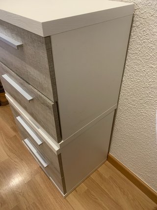 Comodini/Comode Separabili in Legno e Metallo