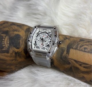 Reloj Transparente Esqueleto Hombre