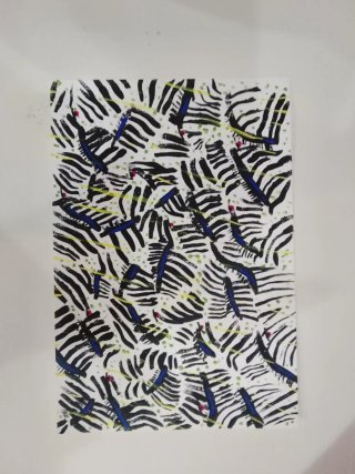 Disegno astratto su carta