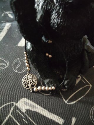 Pulsera plata de ley. Árbol de la vida.