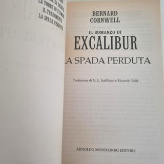 Excalibur La spada perduta romanzo di B. Cornwell