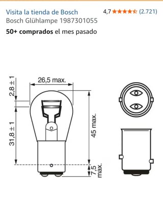 Longlife Daytime Bosch 987 301 055-FT9