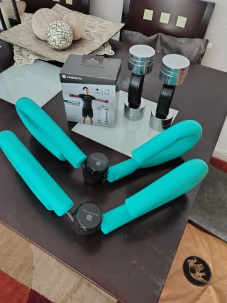 Pesas y mancuernas para entrenar