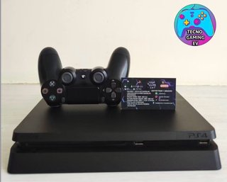 PS4 Slim 1TB Negra + Mando + 3 Juegos