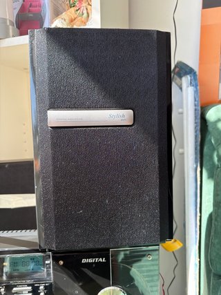 Equipo Reproductor CD/Casete Negro/Plata