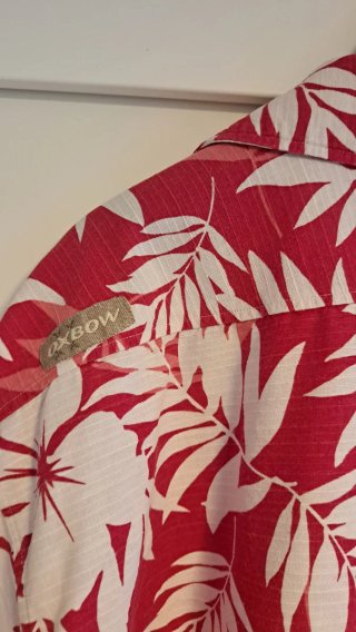Camisa Hawaiana Oxbow Roja Estampada