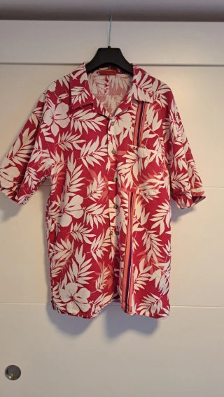 Camisa Hawaiana Oxbow Roja Estampada