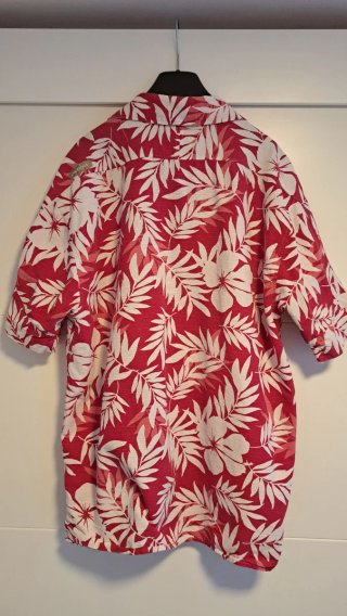 Camisa Hawaiana Oxbow Roja Estampada
