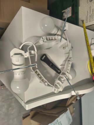 Lámpara de techo blanca