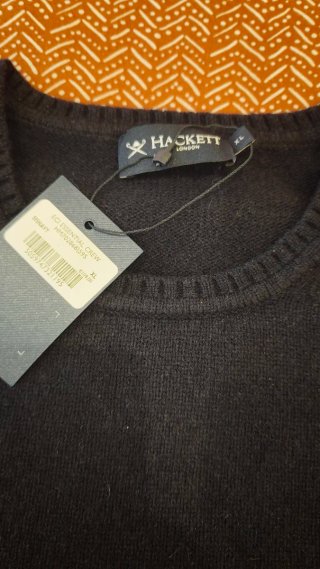 Jersey Hackett Lana Talla XL azul oscuro