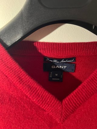 Jersey Gant Rojo Cuello Pico