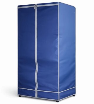 Armario de tela desmontable azul