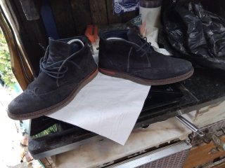 Botas camurça azuis 42