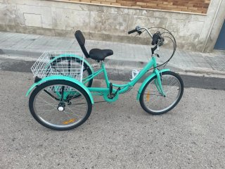 Triciclo para adultos color verde