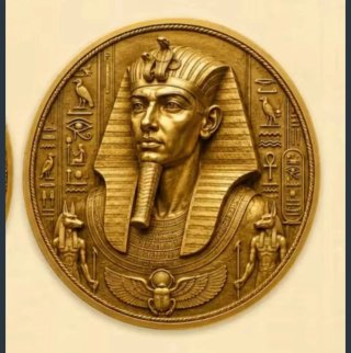2 Monedas Antiguo Egipto Ramsés II el Grande
