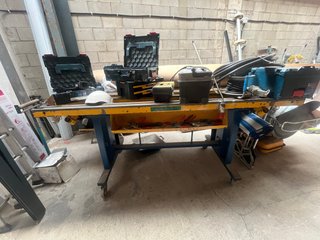 Banco de trabajo extensible carpintería