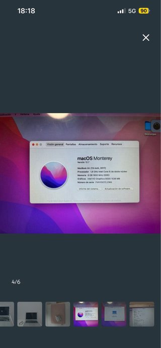 MacBook Air 13.3 2017 Plata/Rosa