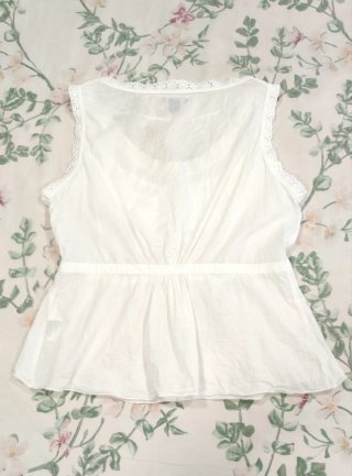 Blusa blanca encajes
