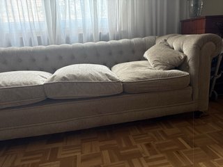 Sofá Chester Rinconera Chenilla Beige