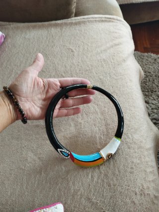 Choker collar rígido tucán .estilo bimba y lola