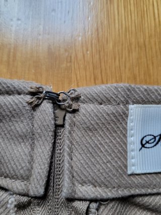 Falda mini Stradivarius camel