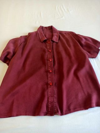 Camicia donna bordeaux sartoriale