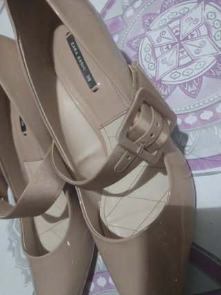 Zapatos Zara Mujer Talla 38 Beige