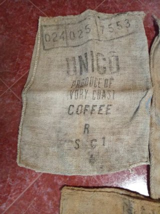 Sacos de yute antiguos (varios)