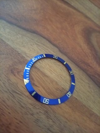Bisel Rolex Submariner Azul