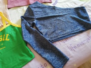Lotto 6 pezzi: top, t-shirt e shorts