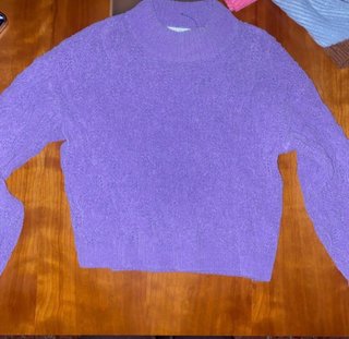Jersey Morado Tejido Trenzado