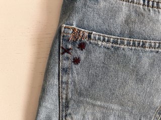 Falda vaquera Zara bordada
