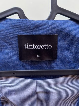 Traje lino azul Tintoretto chaleco y pantalón