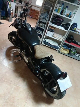Kawasaki Vulcan 800 Negra y Marrón