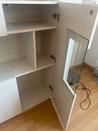 Mueble de salón moderno blanco