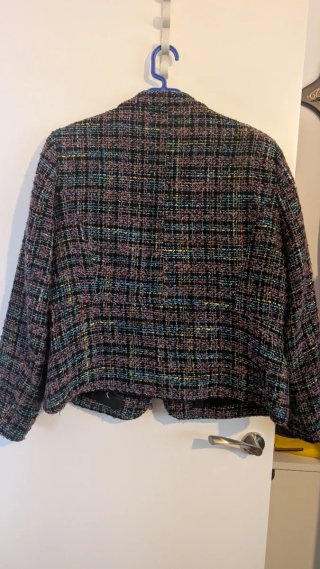 Chaqueta americana tweed multicolor