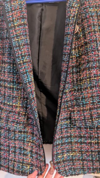 Chaqueta americana tweed multicolor