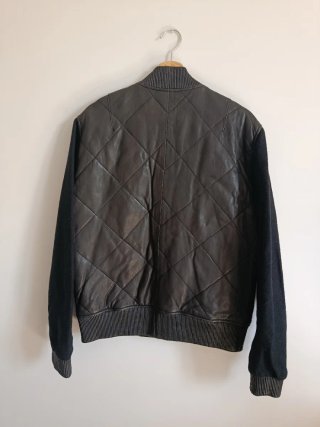 Chaqueta de cuero negra original de The Kooples