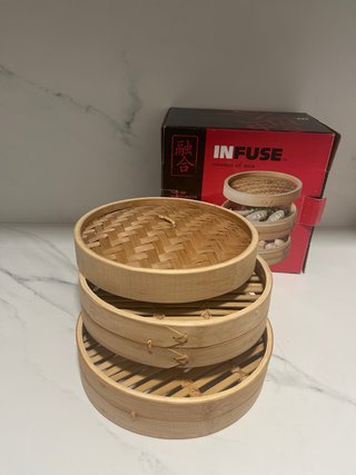 Vaporera Bambú 2 Niveles