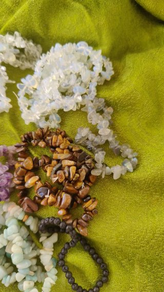 Pulseras de chips de minerales