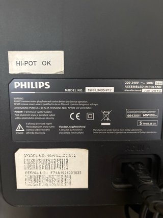 TV Televisor Philips de 19” y pantalla LCD