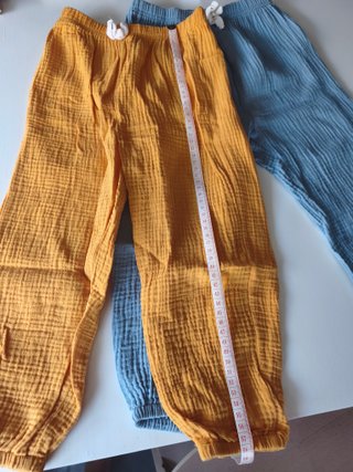 2 Pantalones Jogger Muselina Algodón T6