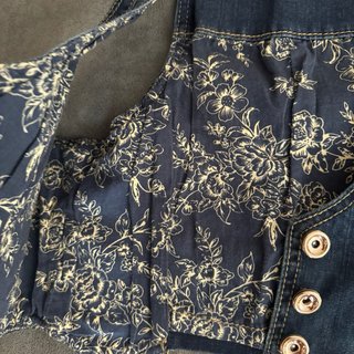 Gilet smanicato Jeans Denim Taglia M panciotto