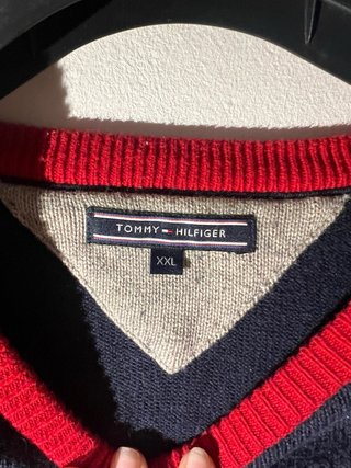 Jersey azul y gris Tommy Hilfiger Vintage