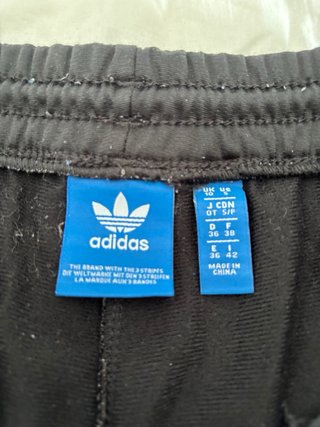 Pantalón chándal Adidas negro y rosa