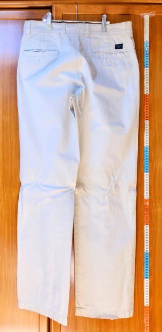 Pantalones largos chinos blancos marca DOCKERS