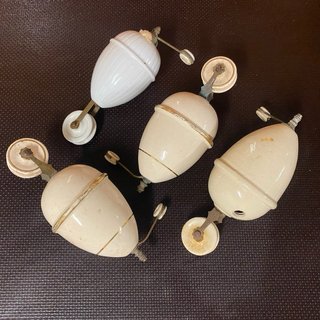 Contrapesos Lámpara Porcelana Antiguos