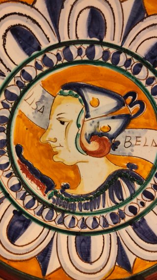 Piatto della Bottega D'arte Linari Faenza