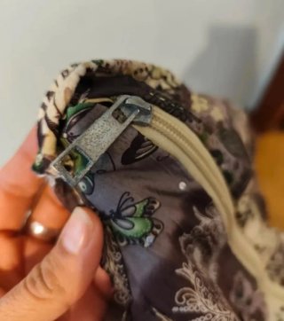 Bolso de tela y crochet veraniego